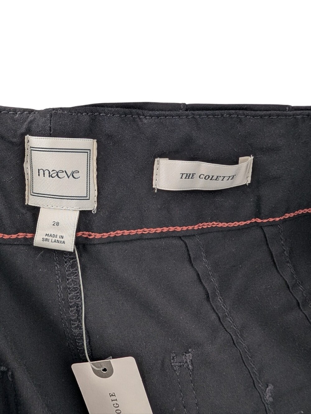NWT Anthropologie Maeve The Colette Wide-Leg Pants | Size 28 | Black Full Length - Picture 12 of 14